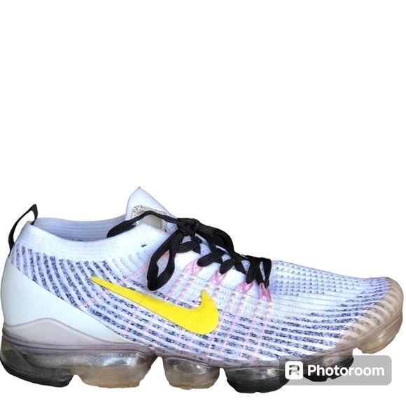 Nike Other - Nike Air VaporMax Flyknit 3 'White Dynamic Yellow' AJ6900-103 size 9.5